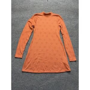 Billabong Salty Blonde Coconut Flowers Long Sleeve Bodycon Dress Sz Small